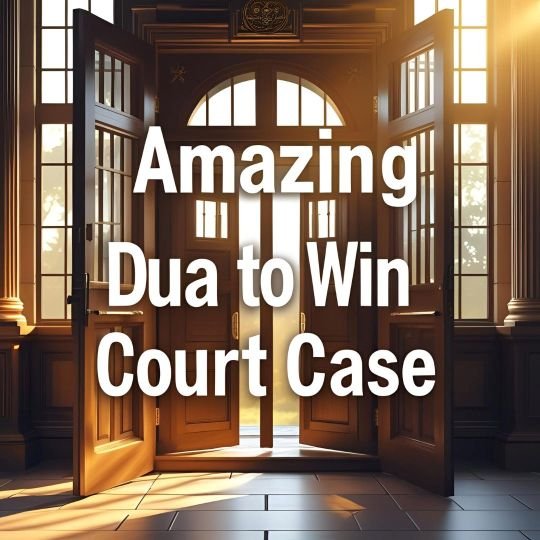 Amazing Dua To Win Court Case
